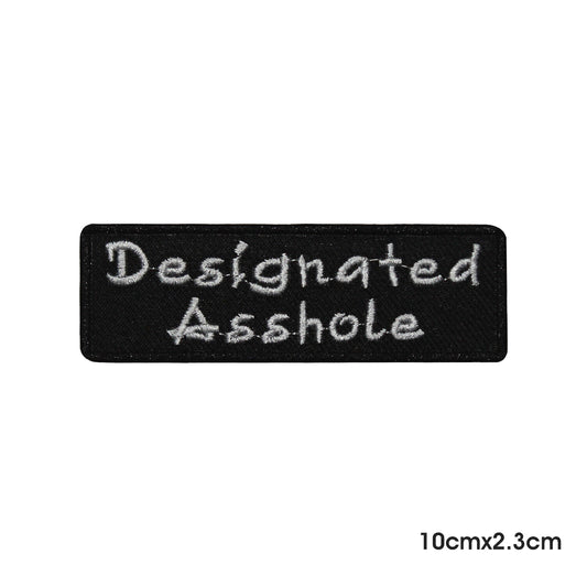 Designated Asshole Saying Bikers Logo