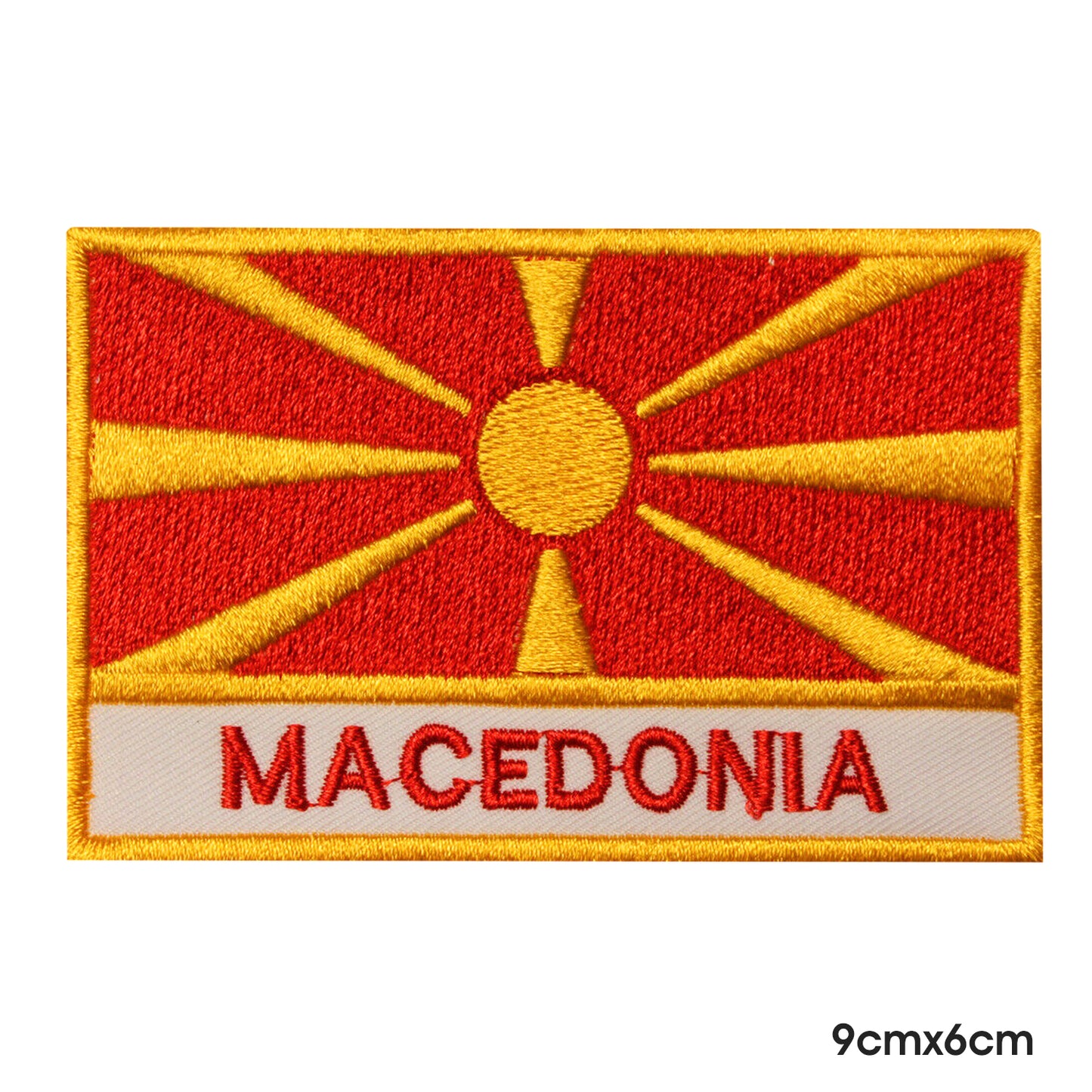 Macedonia National Flag With Name