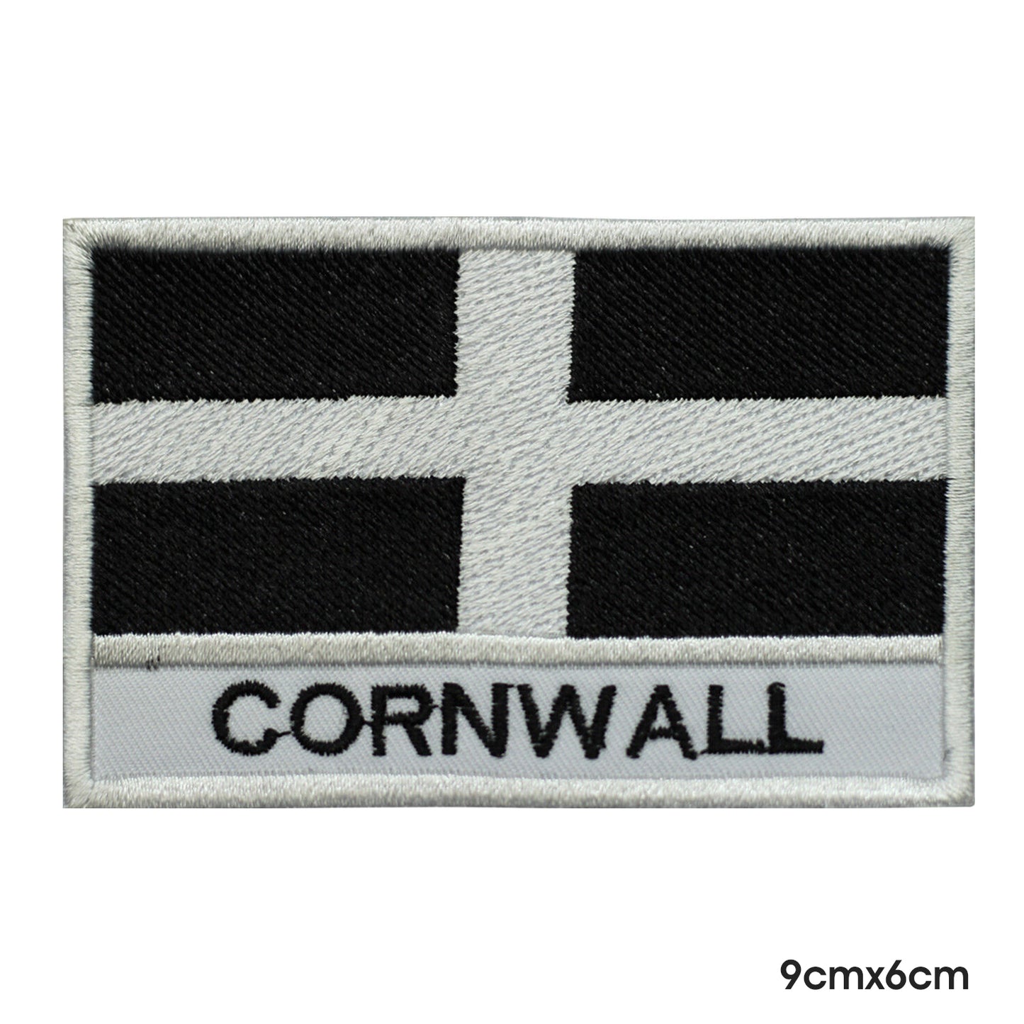 CORNWALL County Flag With Name Patch Iron on Sew on Patch Badge For Clothes.