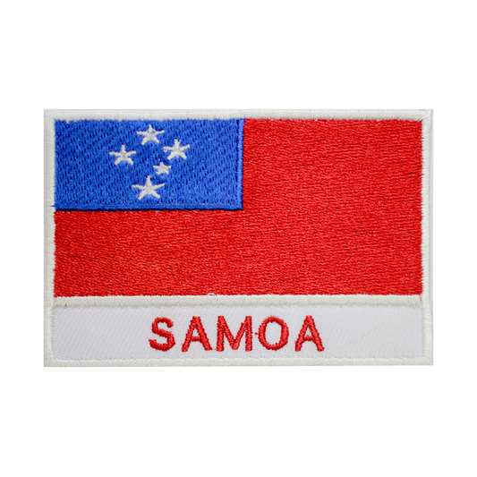 Samoa Flag Patch Iron On Patch Sew On Patch Embroidered Patch National County Flag Patch