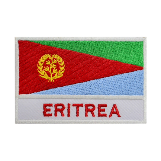 Parche de bandera de ERITREA, parche para planchar, coser en parche, parche bordado, parche de bandera del condado nacional