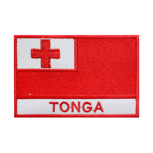 Parche de bandera de TONGA para planchar, coser en parche bordado, parche de bandera del condado nacional