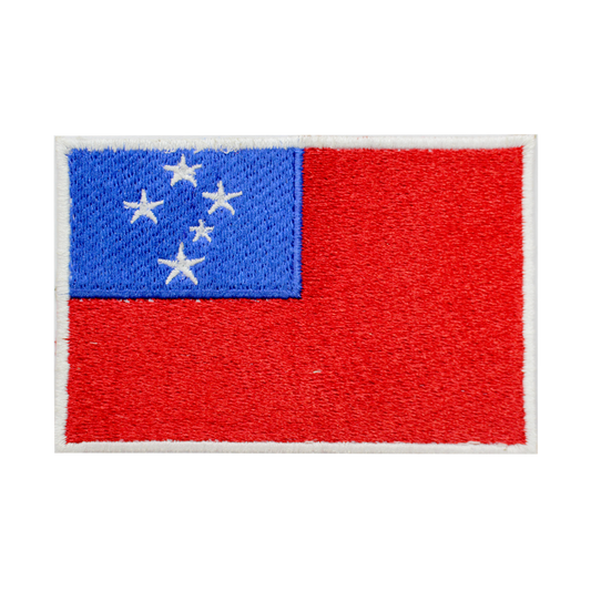 Samoa Flag Patch Iron On Patch Sew On Patch Embroidered Patch National County Flag Patch