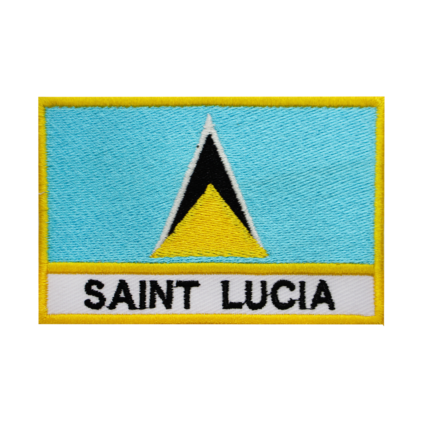 SAINTE-LUCIE Drapeau Patch Fer Sur Patch Coudre Sur Patch Brodé Patch National County Flag Patch