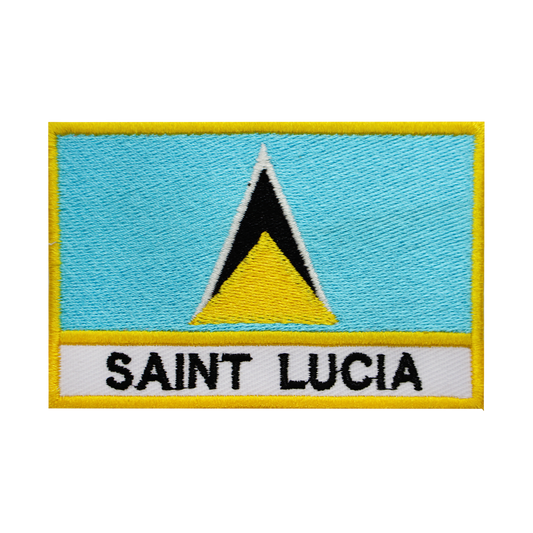 SAINT LUCIA Flag Patch Iron On Patch Sew On Patch Embroidered Patch National County Flag Patch