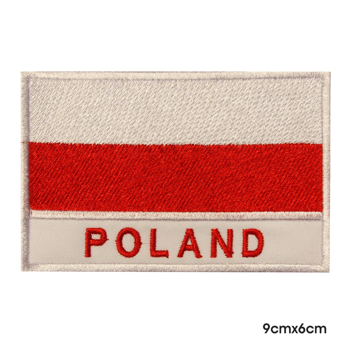 Bandera nacional de Polonia con nombre