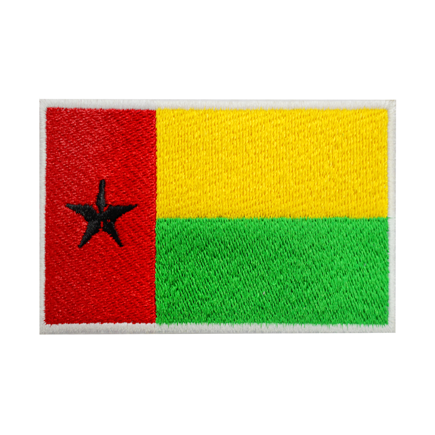 GUINÉE-BISSAU Drapeau Patch Fer Sur Patch Coudre Sur Patch Brodé Patch National County Flag Patch