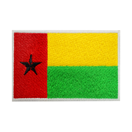 Parche de bandera de GUINEA-BISSAU para planchar, parche para coser, parche bordado, parche de bandera del condado nacional