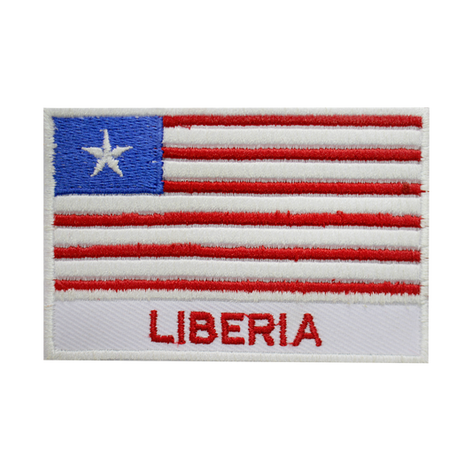 Patch drapeau du LIBERIA fer sur patch coudre sur patch brodé patch drapeau du comté national patch