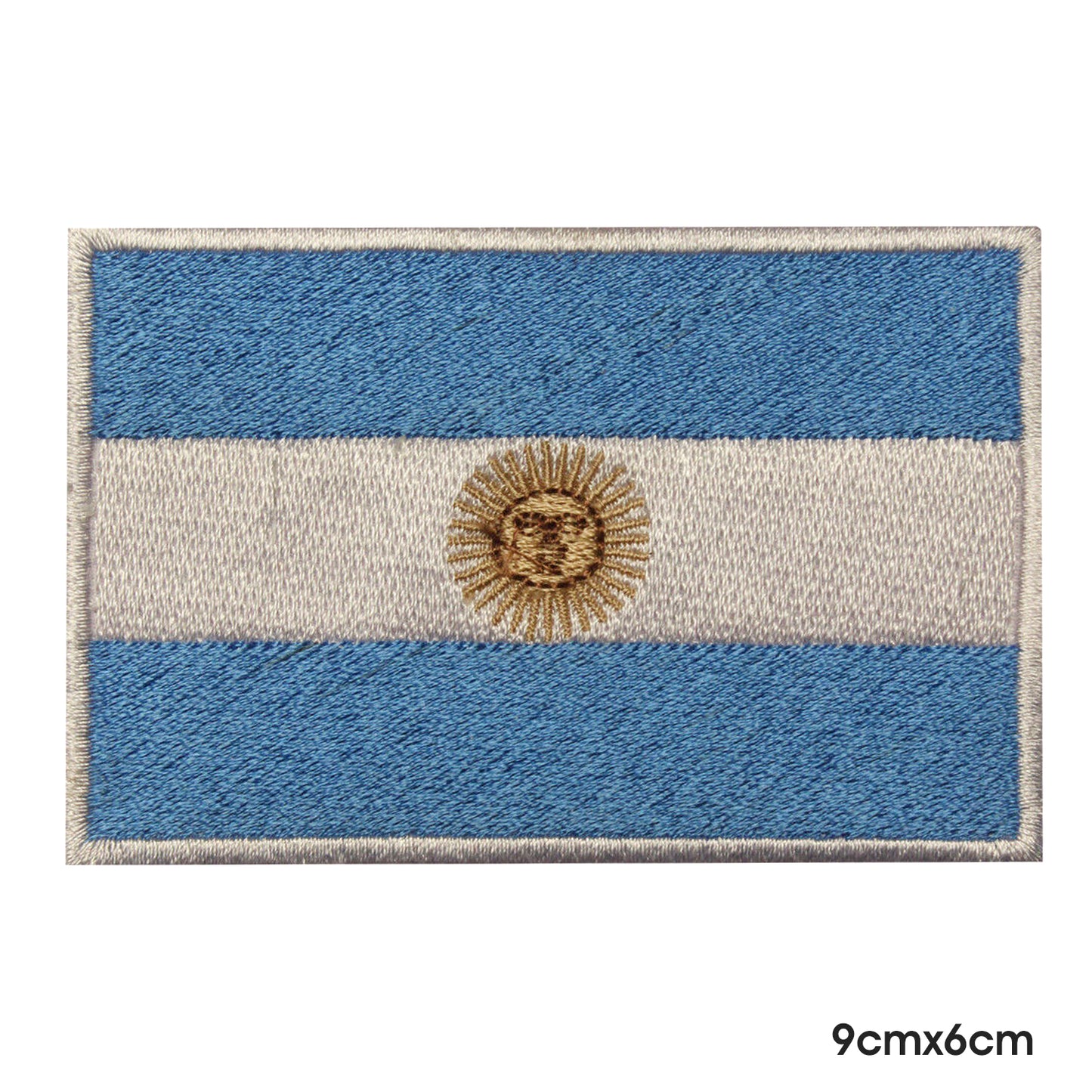 Parche para planchar con bandera nacional de Argentina, parche para coser, parche bordado, parche con bandera del país