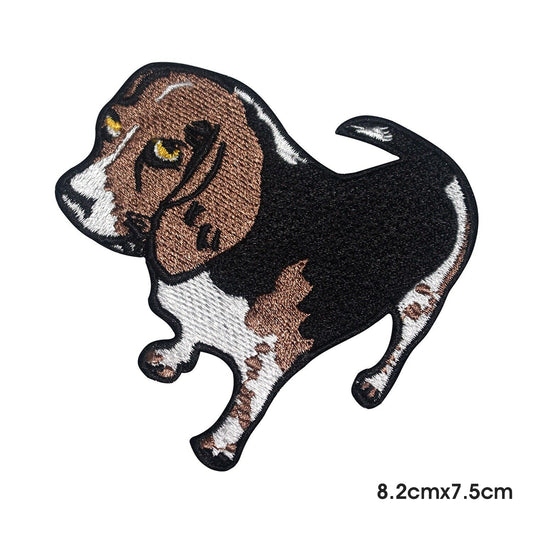 Parche de perro enojado para planchar y coser, insignia para ropa.