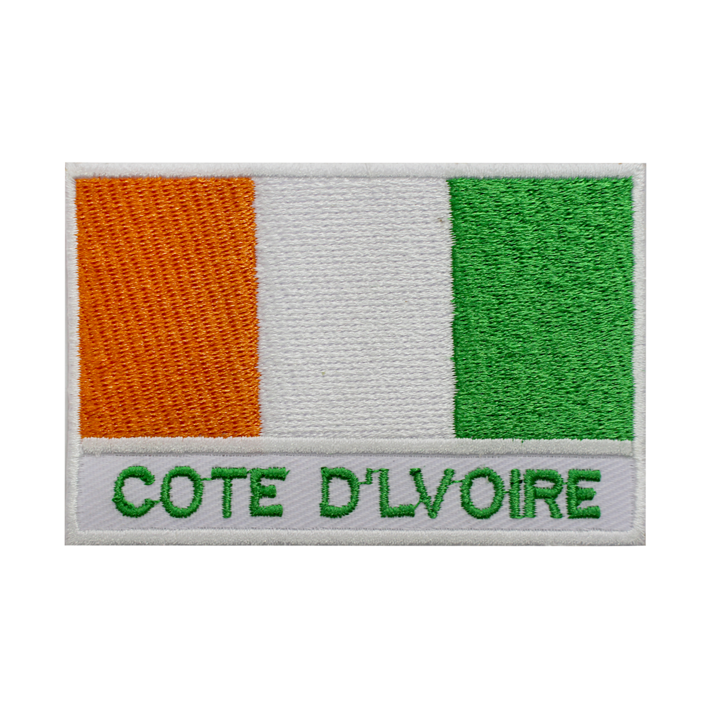 COTE D'LVOIRE Drapeau Patch Fer Sur Patch Coudre Sur Patch Brodé Patch National County Flag Patch