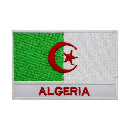 ALGERIA Flag Patch Iron On Patch Sew On Patch Embroidered Patch National County Flag Patch