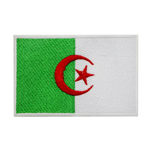 Patch drapeau ALGÉRIE fer sur patch coudre sur patch brodé patch drapeau national du comté patch