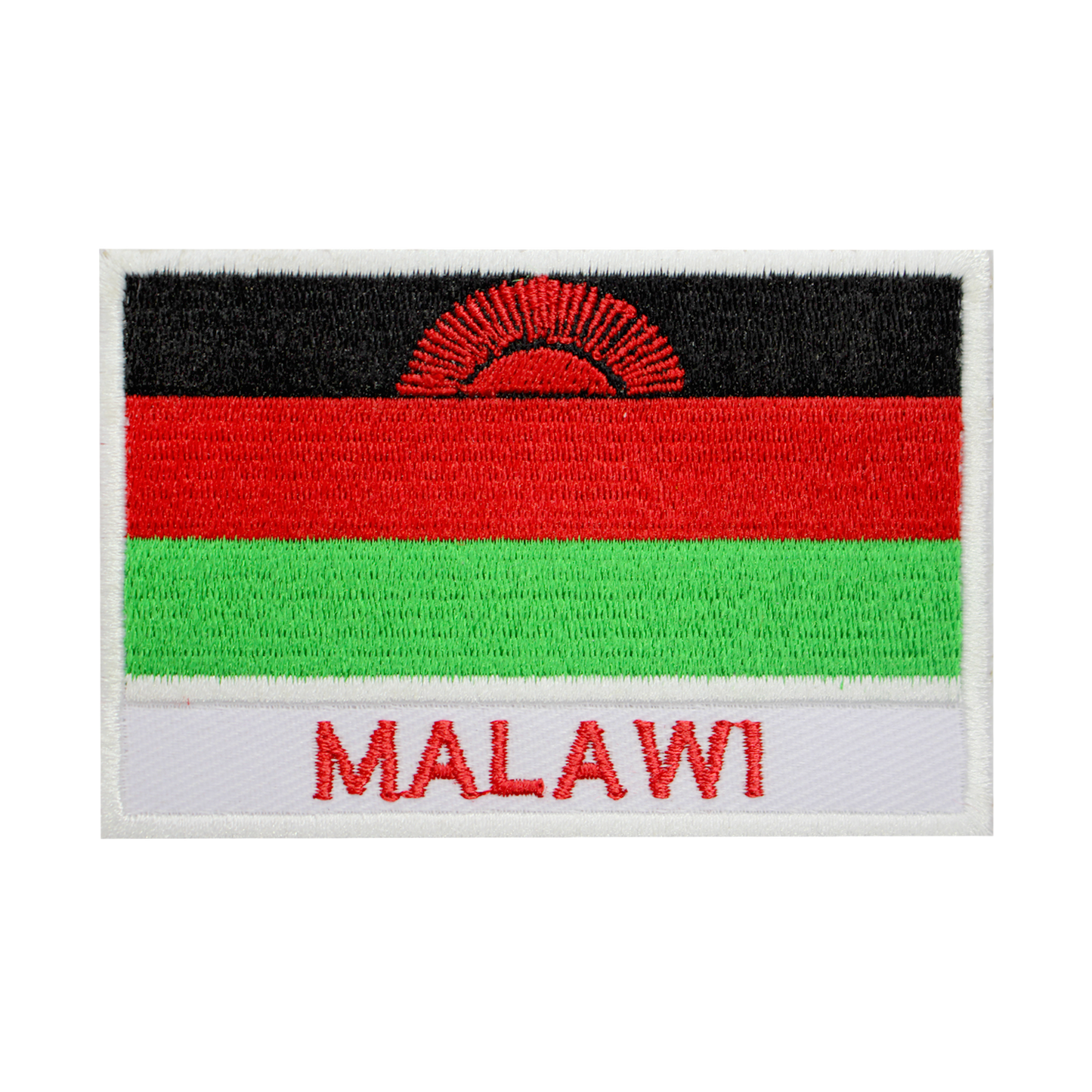 Parche de bandera de MALAWI para planchar, parche para coser, parche bordado, parche de bandera del condado nacional