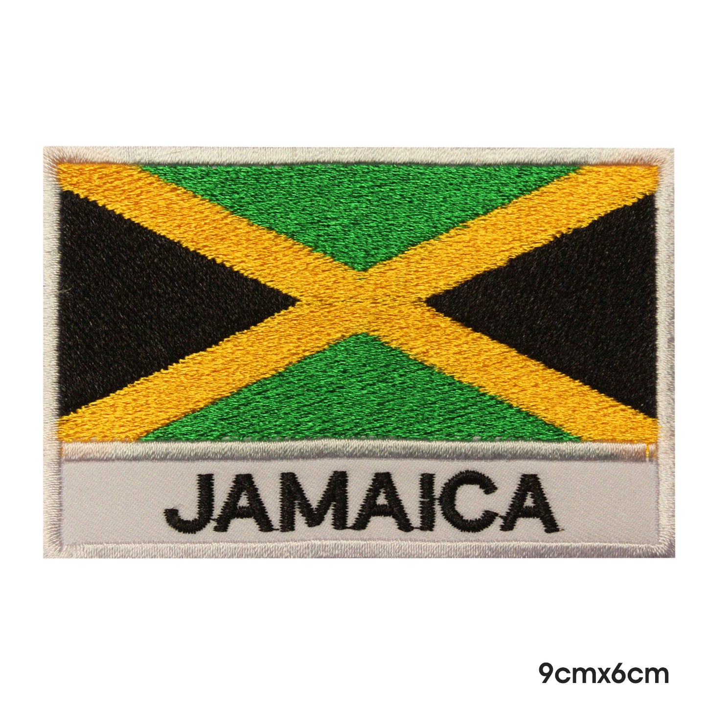 Drapeau national de la Jamaïque avec nom