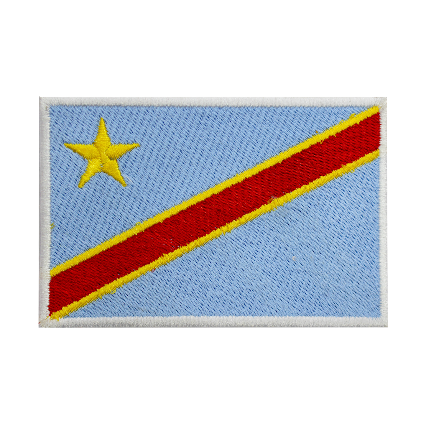 Parche de la bandera del CONGO para planchar, coser en parche bordado, parche de la bandera del condado nacional