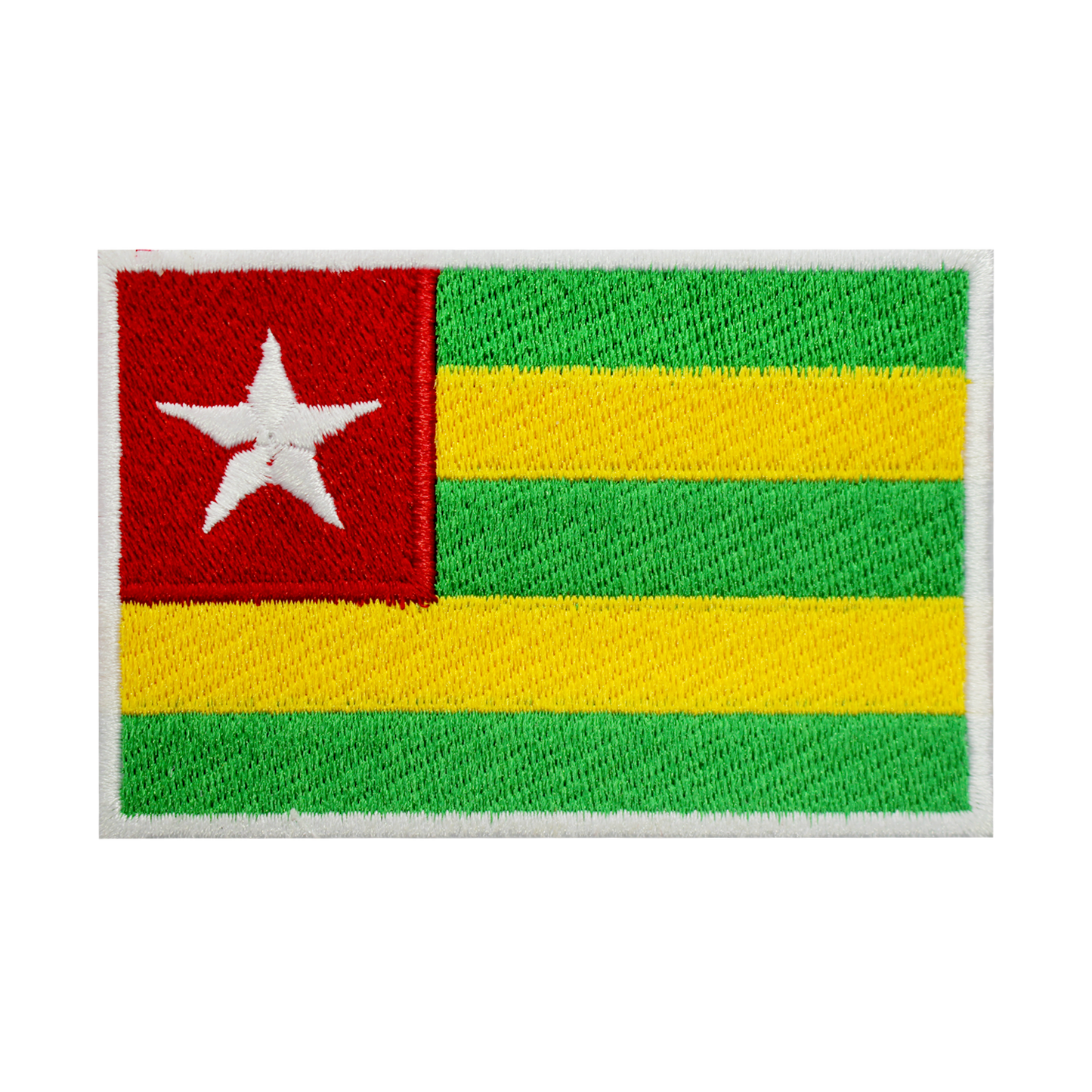 Parche de bandera de TOGO para planchar, parche para coser, parche bordado, parche de bandera del condado nacional