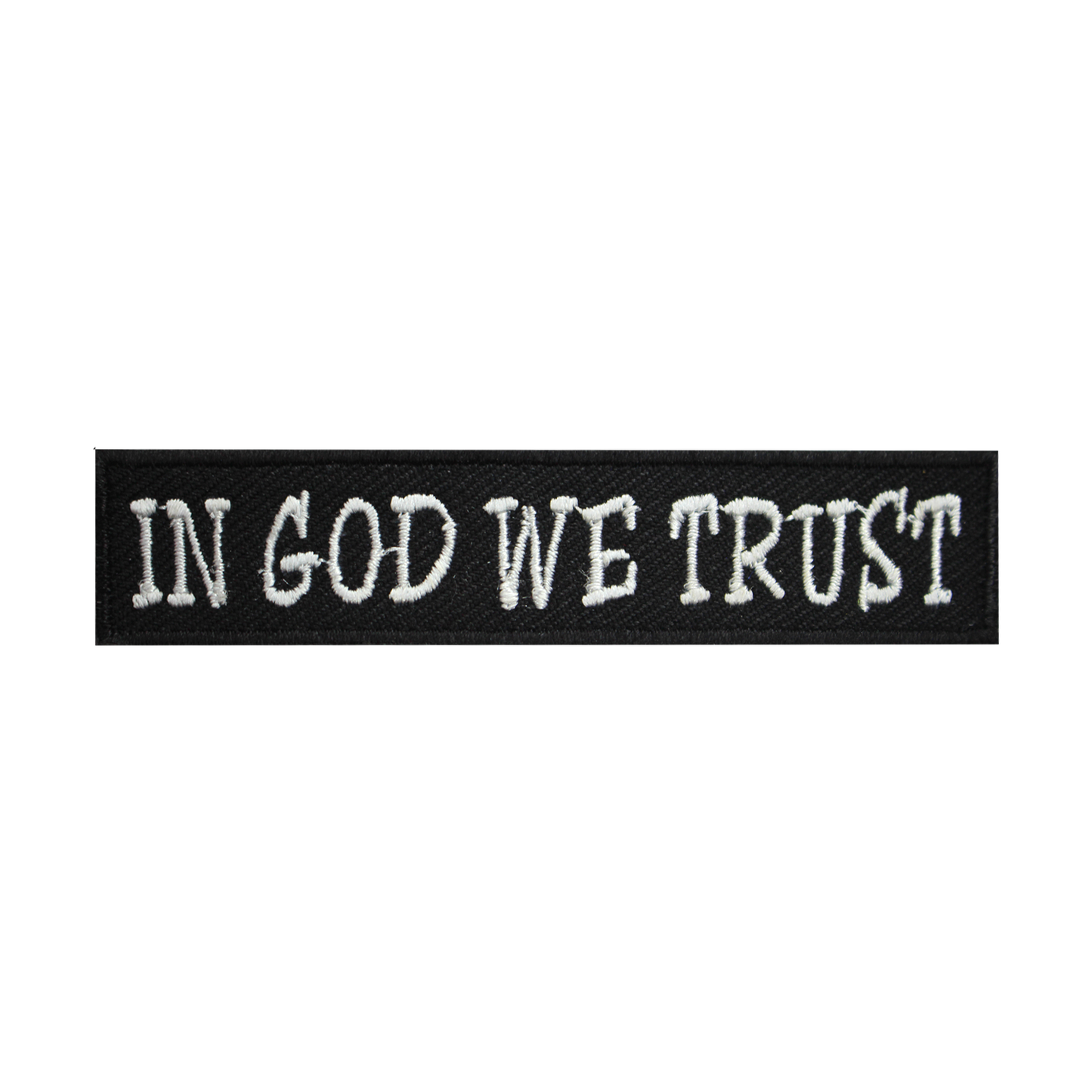 IN GOD WE TRUST Words Slogan Letters Logo Sew On Patch Badge