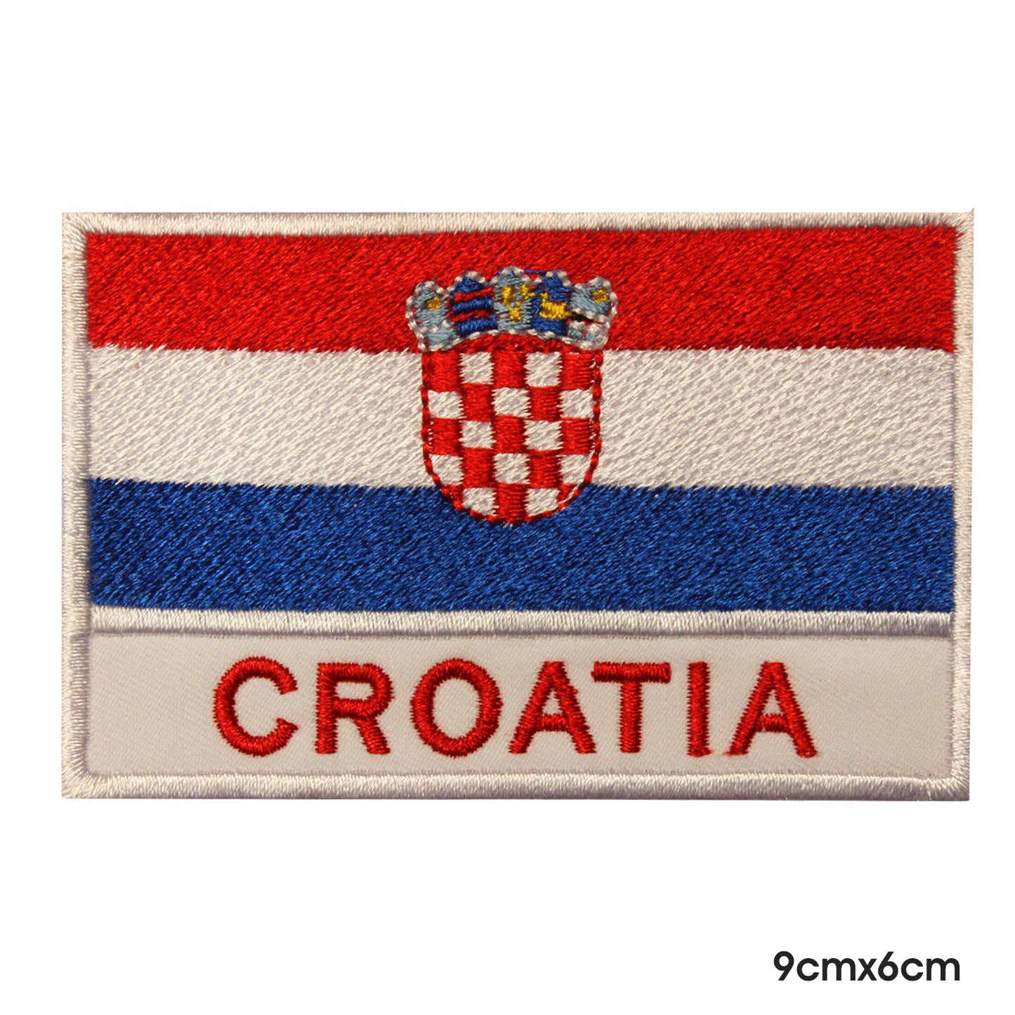 Drapeau national de la Croatie avec nom