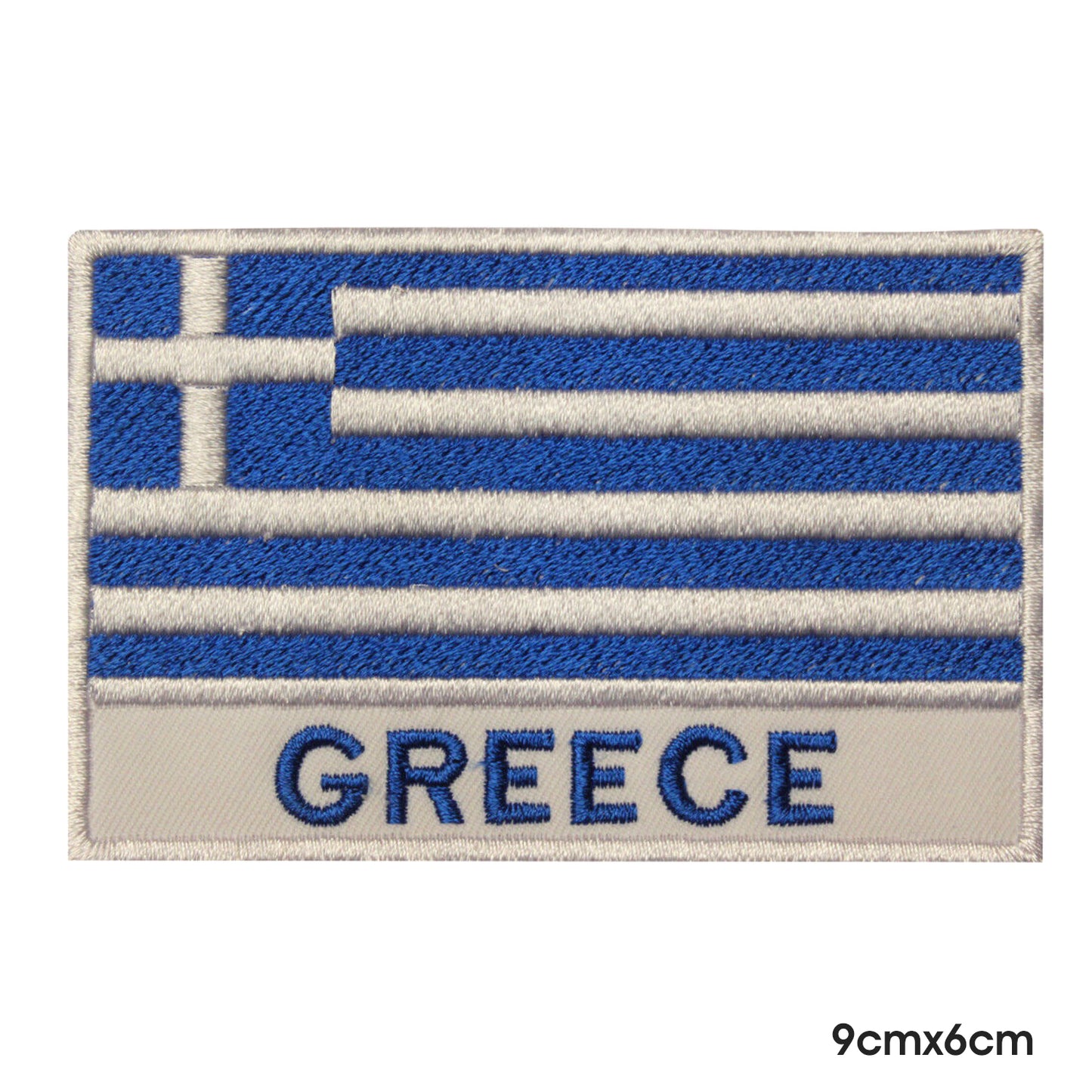 Drapeau national de la Grèce avec nom