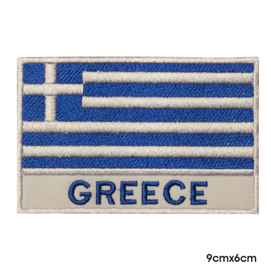 Bandera nacional de Grecia con nombre