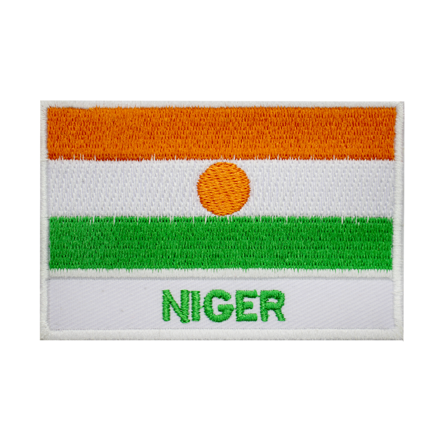 Parche de la bandera de NIGER para planchar, coser en parche bordado, parche de la bandera del condado nacional