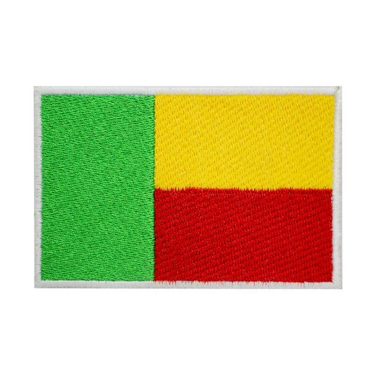 BÉNIN Drapeau Patch Fer Sur Patch Coudre Sur Patch Brodé Patch National County Flag Patch