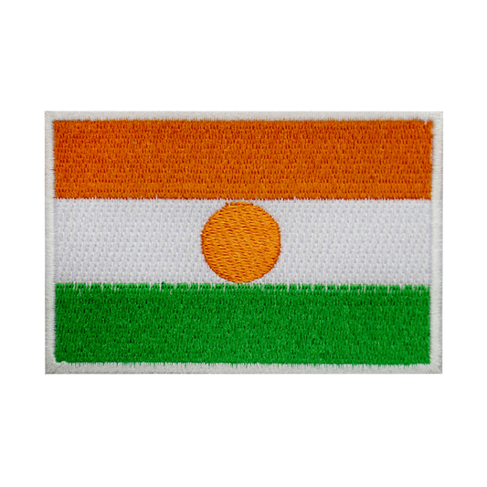 Parche de la bandera de NIGER para planchar, coser en parche bordado, parche de la bandera del condado nacional