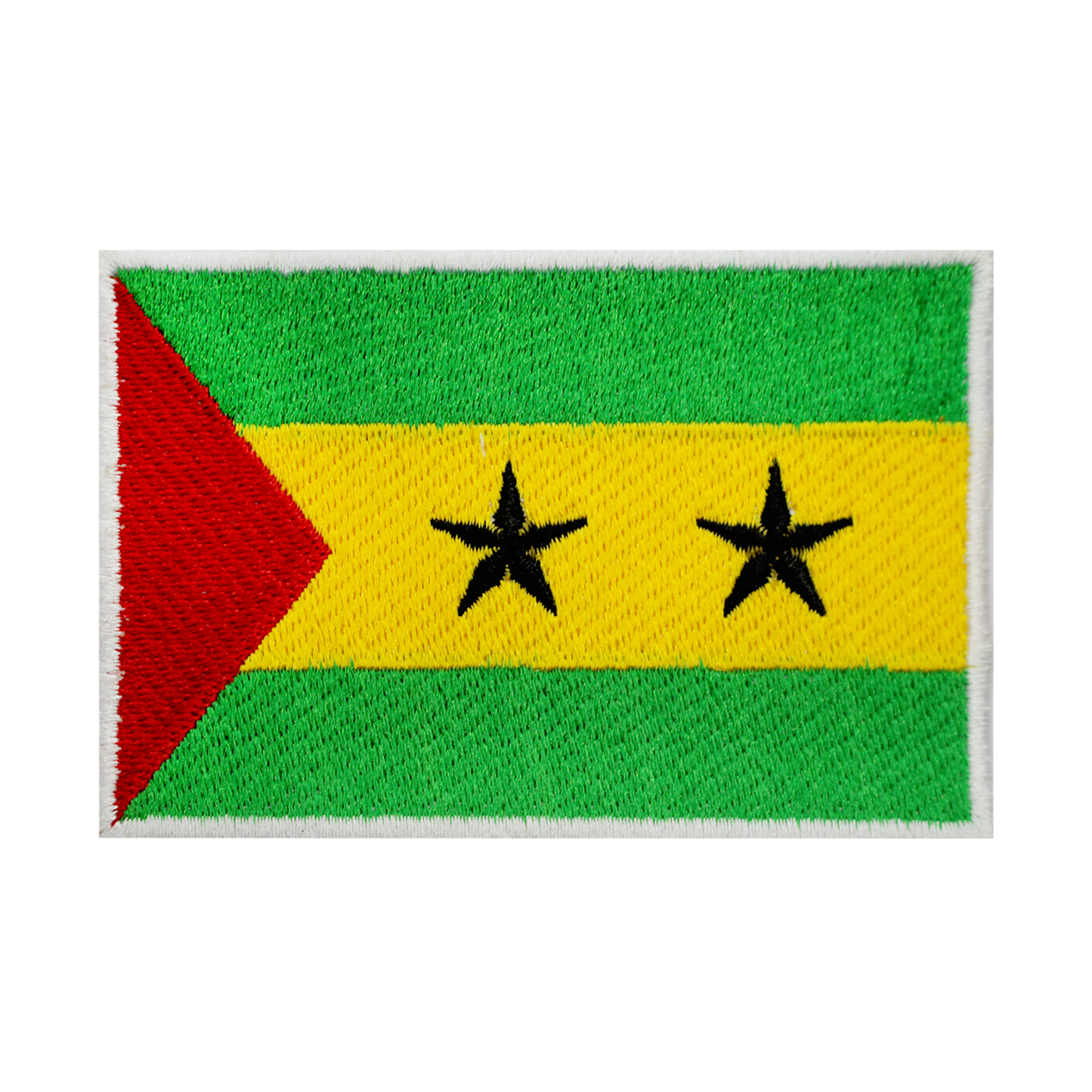 SAO TOMÉ ET PRINCIPE Drapeau Patch Fer Sur Patch Coudre Sur Patch Brodé Patch National County Flag Patch