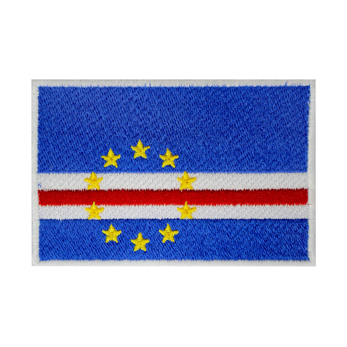 CABO VERDE Drapeau Patch Fer Sur Patch Coudre Sur Patch Brodé Patch National County Flag Patch