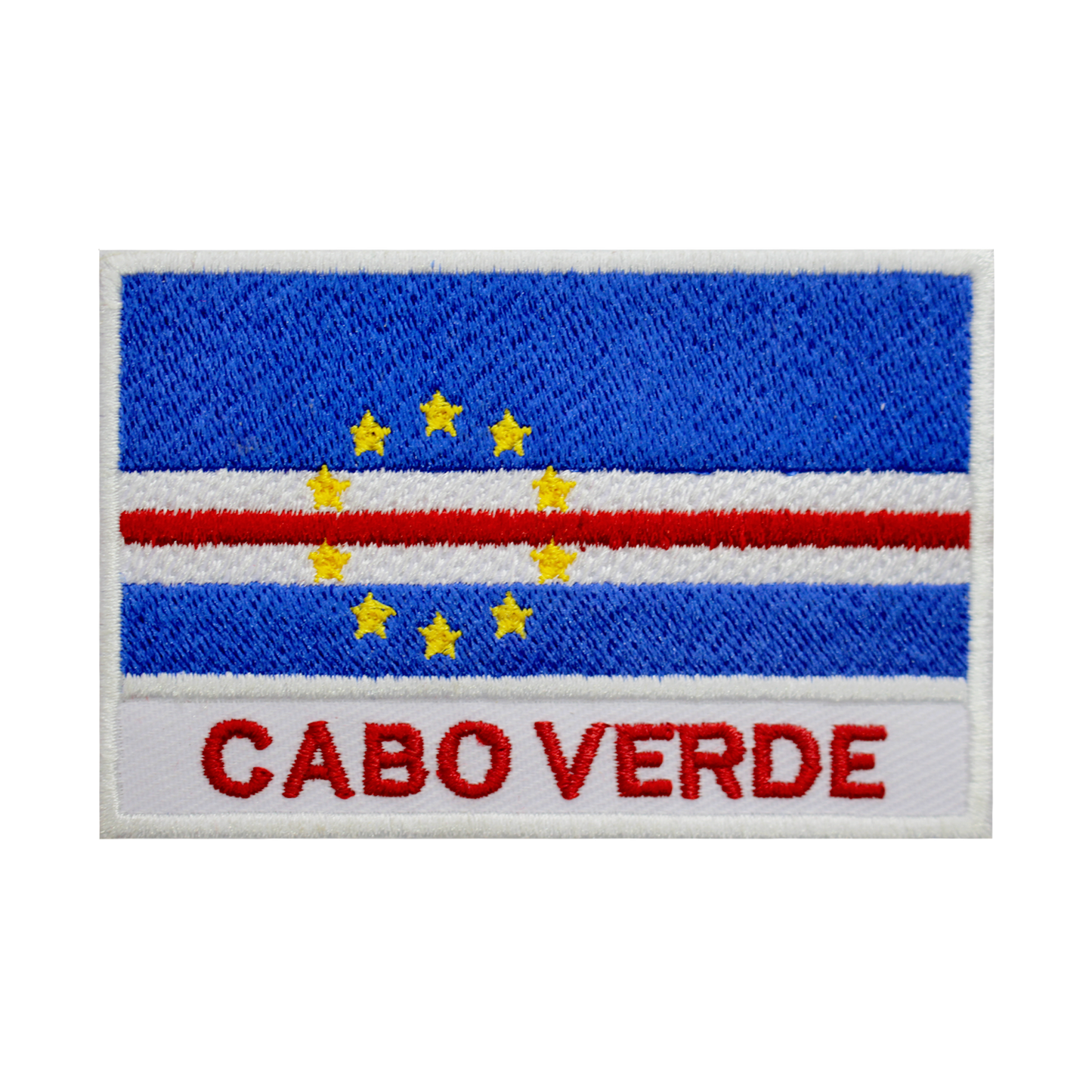 CABO VERDE Drapeau Patch Fer Sur Patch Coudre Sur Patch Brodé Patch National County Flag Patch