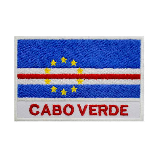 CABO VERDE Drapeau Patch Fer Sur Patch Coudre Sur Patch Brodé Patch National County Flag Patch