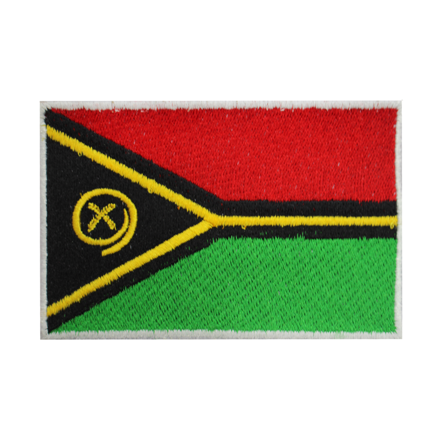 Parche de bandera de VANUATU para planchar, coser en parche bordado, parche de bandera del condado nacional