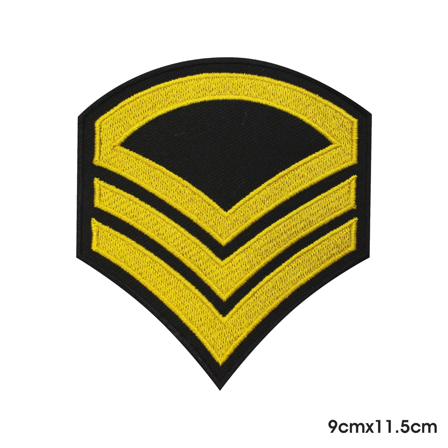 Patch doré de l'armée à repasser à coudre sur un badge pour vêtements.