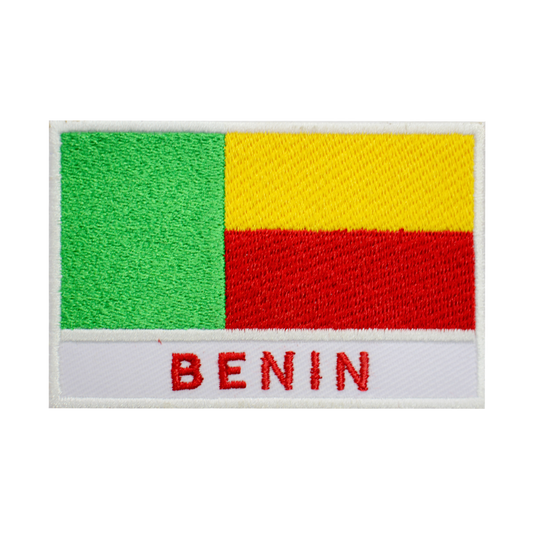 BÉNIN Drapeau Patch Fer Sur Patch Coudre Sur Patch Brodé Patch National County Flag Patch