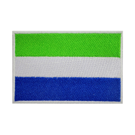 SIERRA LEONE Drapeau Patch Fer Sur Patch Coudre Sur Patch Brodé Patch National County Flag Patch