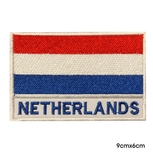 Netherlands National Flag With Name