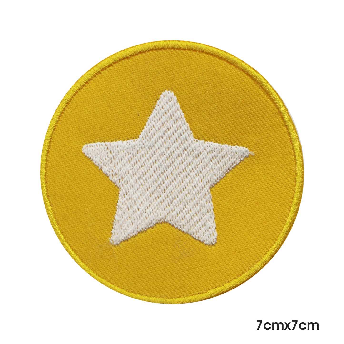 Parche de Emoji de estrella para planchar o coser en parche/insignia bordados