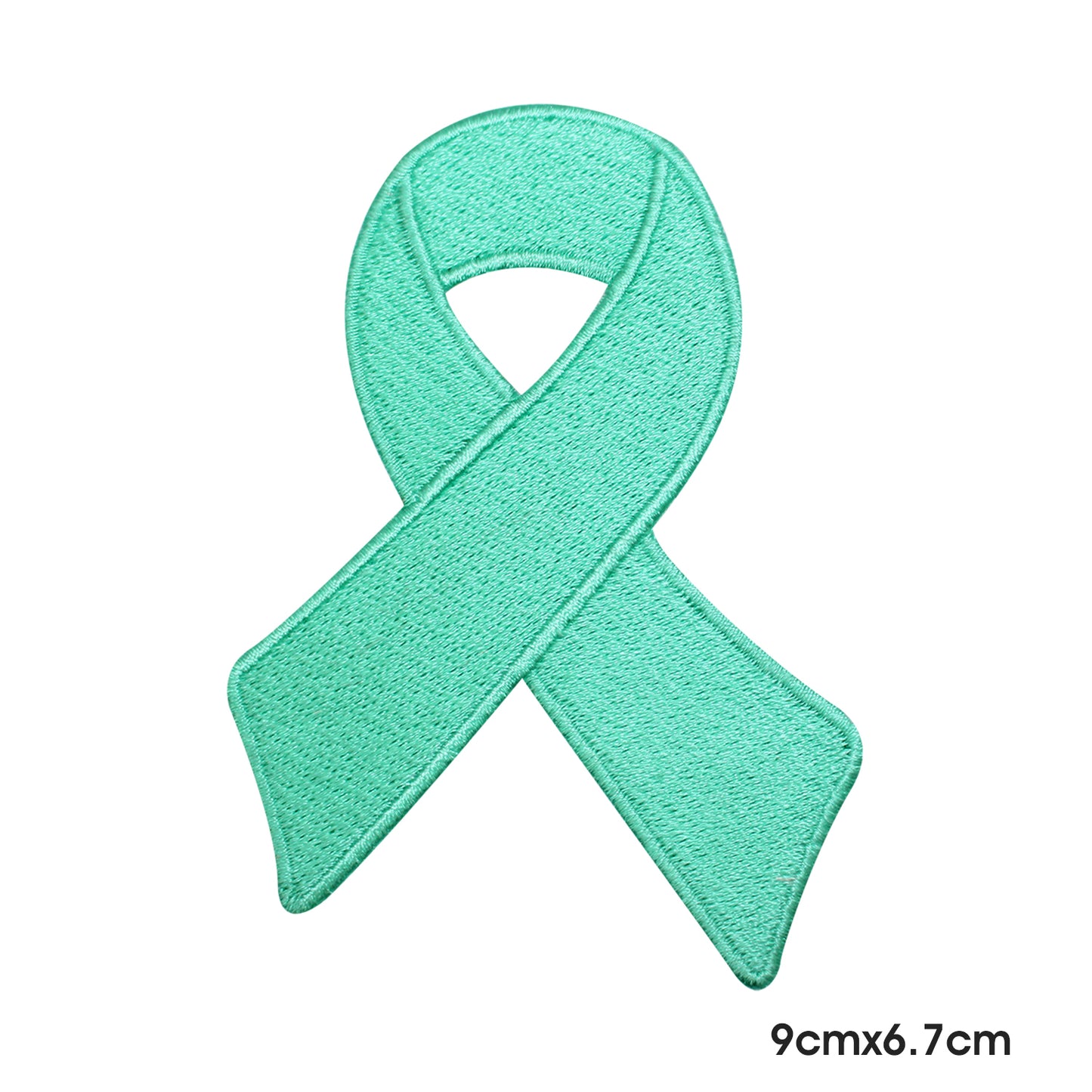 Ribbon 6 Aqua Patch Iron on Sew on Patch Badge For Clothes.