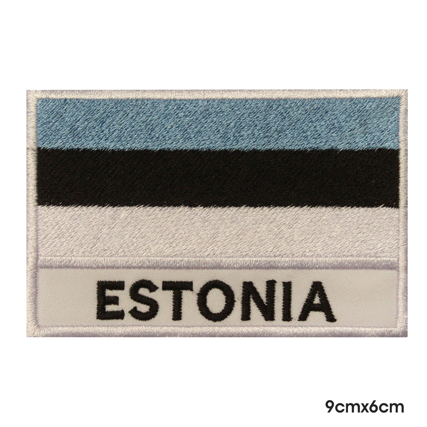 Bandera nacional de Estonia con nombre