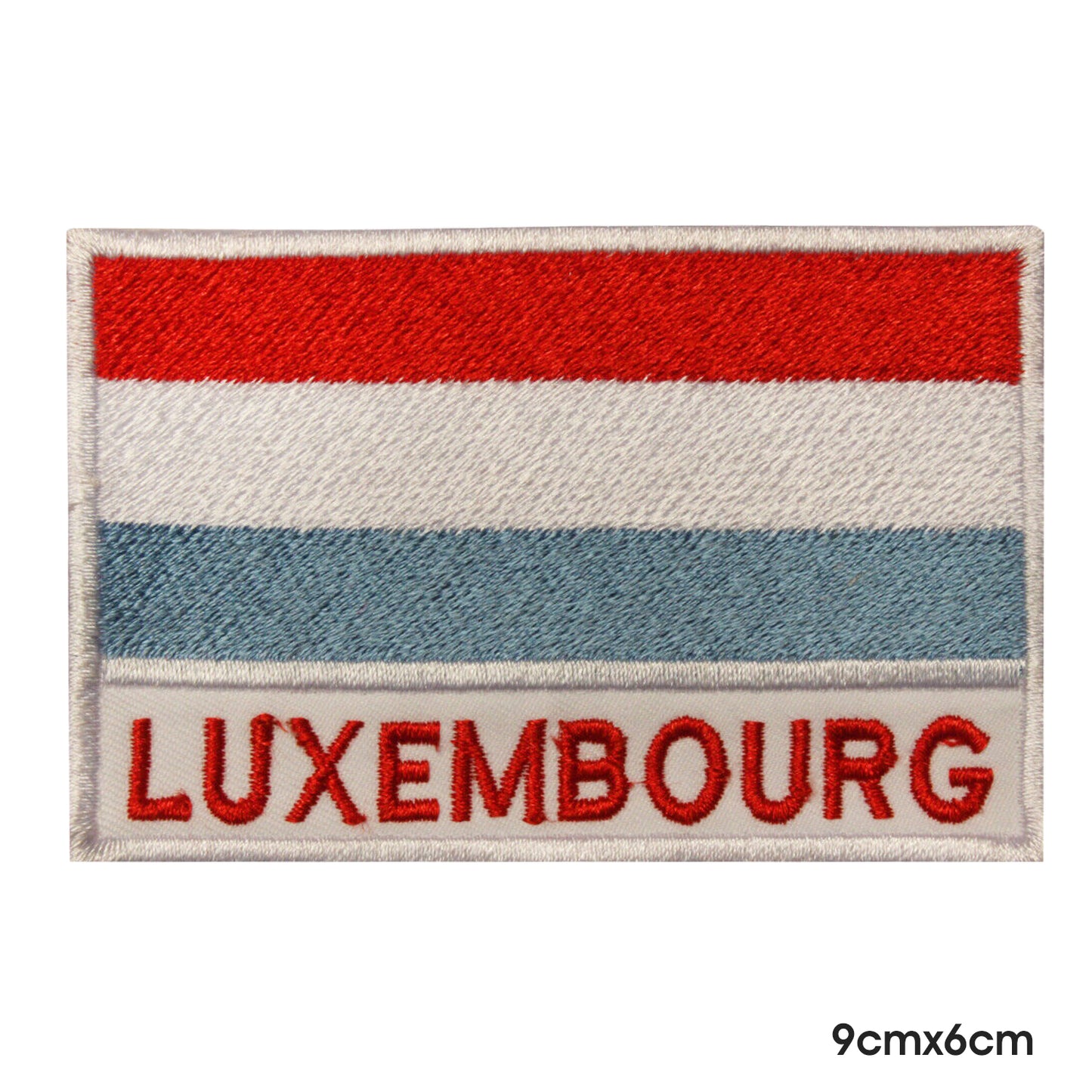 Drapeau national luxembourgeois avec nom