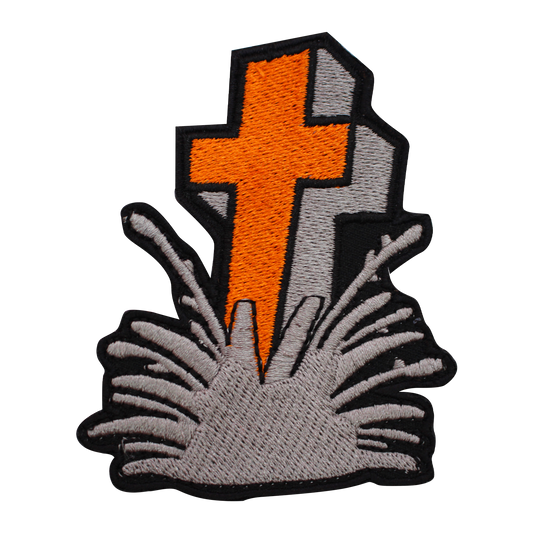 Halloween Cross Patch Iron on Sew on Patch Badge For Clothes.