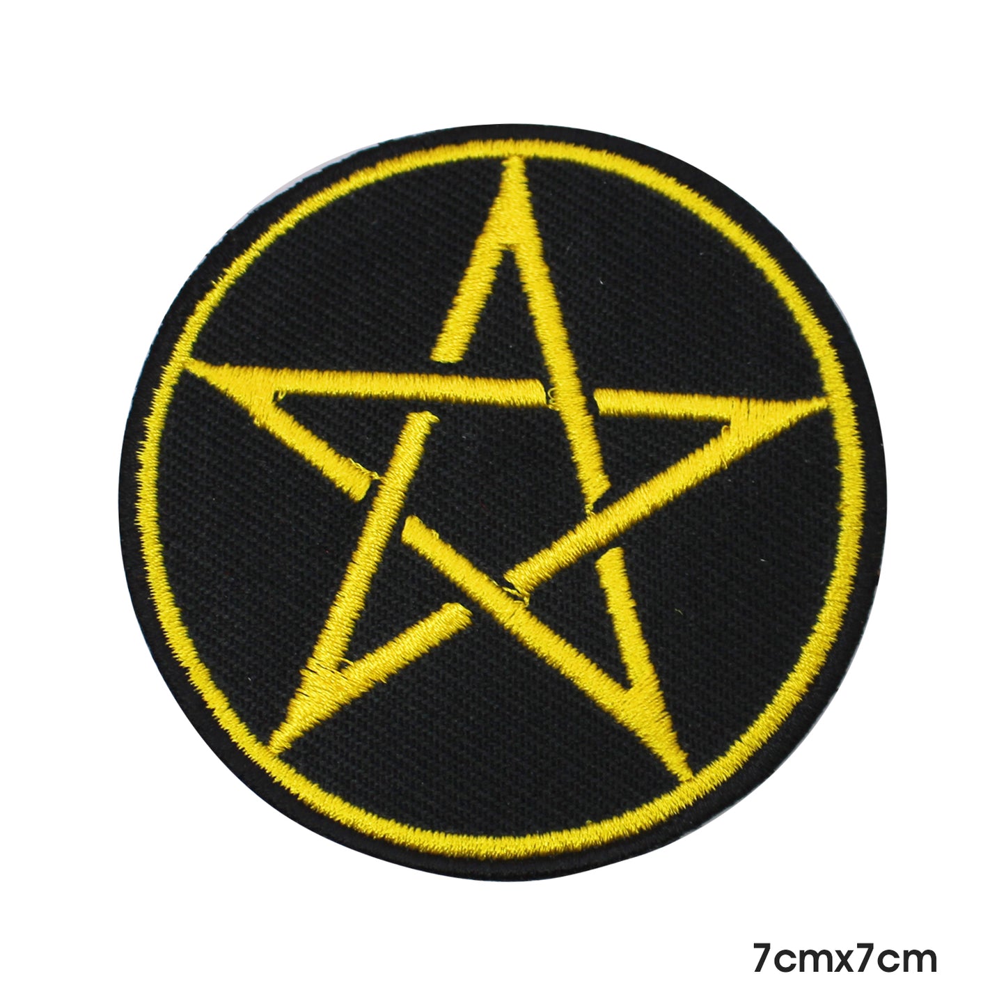 Pentacle Viking star Patch Iron on Sew on Patch Badge For Clothes.