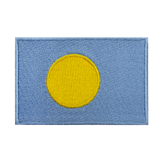 PALAO Flag Patch Fer Sur Patch Coudre Sur Patch Brodé Patch National County Flag Patch