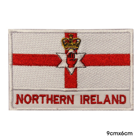 Bandera nacional de Irlanda del Norte con nombre