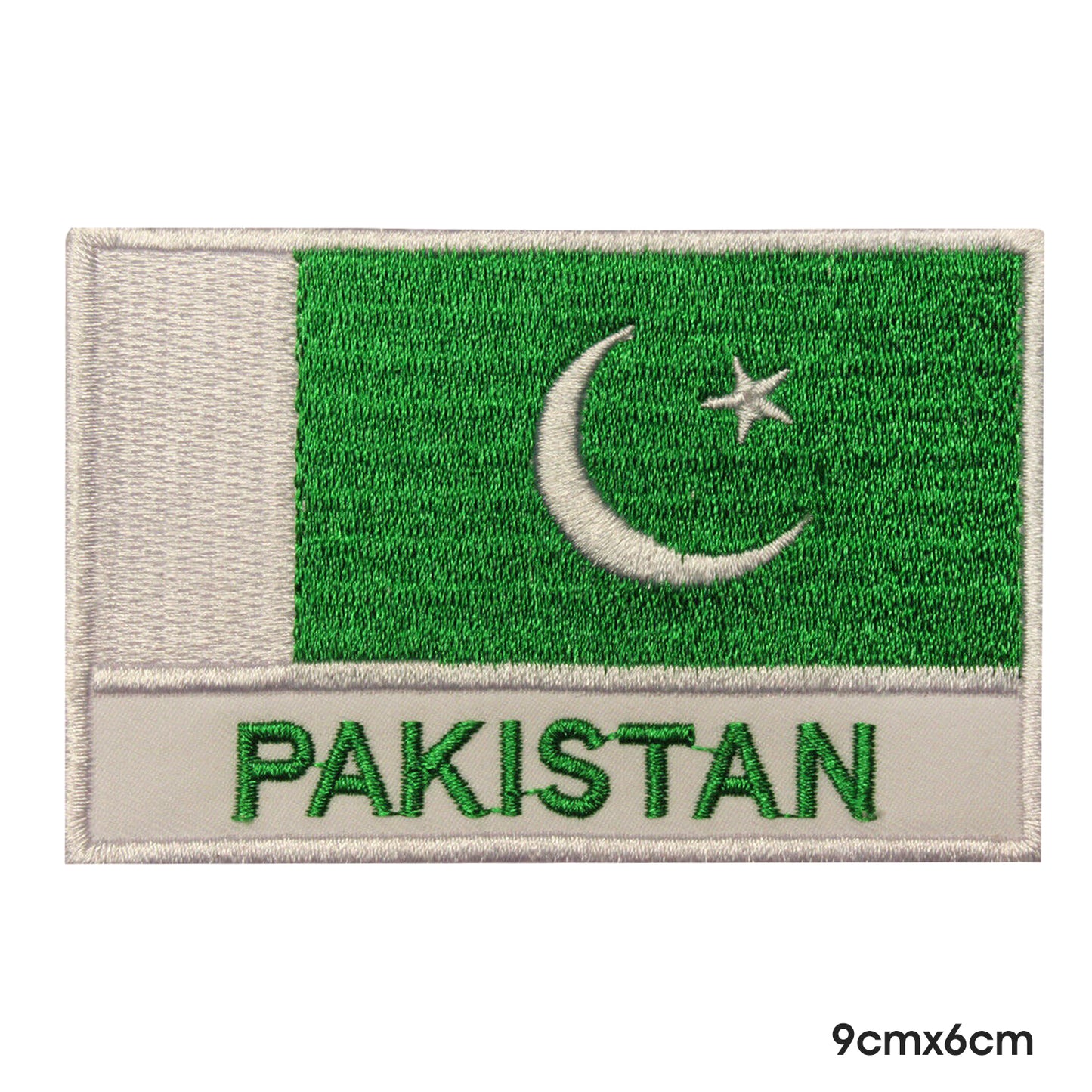 Drapeau national du Pakistan avec nom