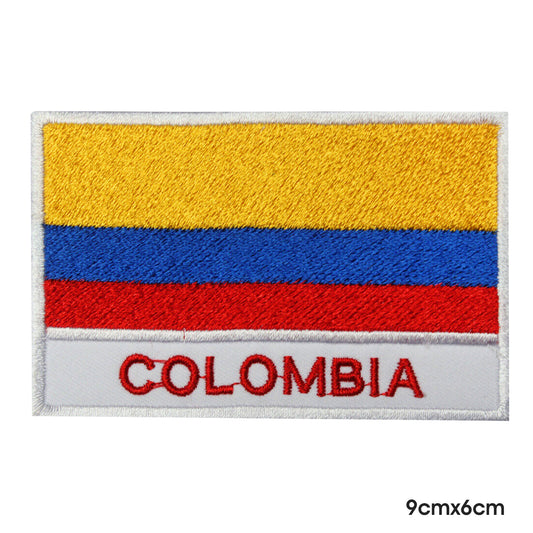 Drapeau national de la Colombie avec nom