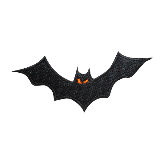 Patch de chauve-souris noire d'Halloween à repasser à coudre sur un badge pour vêtements.