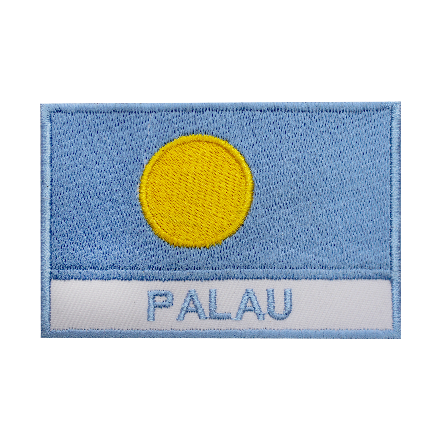 PALAO Flag Patch Fer Sur Patch Coudre Sur Patch Brodé Patch National County Flag Patch